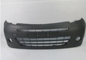 RENAULT KANGOO- 3- 08/13; ÖN TAMPON SİYAH (SİS DELİKLİ KOMPLE BANTLI) (EUROBUMP)