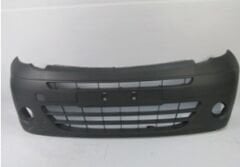 RENAULT KANGOO- 3- 08/13; ÖN TAMPON SİYAH (SİS DELİKLİ KOMPLE BANTLI) (EUROBUMP)